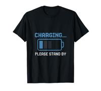 Gaming Charging Please Stand By Battery Icon T-Shirt