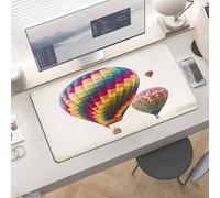 Gaming Color Hot Air Balloon Mouse Pad 24x12 Large Desk Mat with Non-Slip Rubber & Smooth Surface Foldable Desk Pad for Keyboard and Mouse Laptop Computer Mousepad for Office Home Remote Work