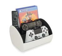 Gaming Controller Holder Stand and Charging Place for PS4, PS5, Xbox, Switch Controllers Large Remote Control Holder and Organizer - CEG-31 Park & Play White by Connected Essentials