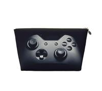 Gaming Controller Pattern Leather Travel Wash Bag, Stylish and Durable, Easy to Carry