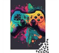 Gaming Controller2 Wooden Jigsaw Puzzle for Adults 1000 Piece Puzzles for Teenagers Creative Jigsaw Puzzles Family Challenging Games Toys Gifts 1000pcs (75x50cm)