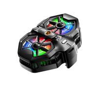 Gaming Cooler Double Semiconductor Cooling Fan Gaming Phone Cooler Color Backlight for Clinical Phones