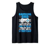 Gaming Dad I Don't Just Play I Teach My Son How to Solve Pro Tank Top