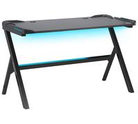 Gaming Desk DANVERS Black 120 cm 60 cm RGB LED