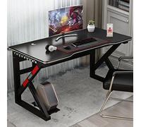 Gaming Desk, Large Computer Desk, K-Shaped Gaming Table, Gamer Workstation with Large Mouse Pad for PC, Large Computer Desk for Home and Office, L 100cm