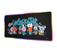 Gaming Desk Mat for Keyboard and Mouse XXL 90x40cm with LED Lighting