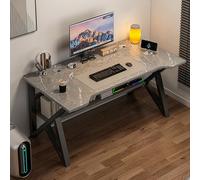 Gaming Desk & Office Workstation, Modern K-Shaped Metal Leg Table, Ideal for Gamers & Professionals, Spacious & Stylish Design