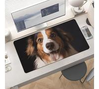 Gaming Dog Holding A Hot Dog Mouse Pad 24x12 Large Desk Mat with Non-Slip Rubber & Smooth Surface Foldable Desk Pad for Keyboard and Mouse Laptop Computer Mousepad for Office Home Remote Work