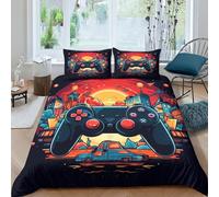 Gaming Equipment Games Themed Duvet Cover 3 PCS Hotel Quality Quilt Cover Bedding Set Bed Covers with Pillowcases with Zipper Closure Hypoallergenic Soft Breathable Microfiber Double（200x200cm）