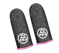 Gaming Finger Sleeve Protector Anti Slip Touch Display Gloves 2PCS Night Visibility Game Grip Sleeve for Precise Mobile Game Control