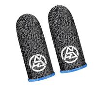 Gaming Finger Sleeve Protector Anti Slip Touch Display Gloves 2PCS Night Visibility Game Grip Sleeve for Precise Mobile Game Control