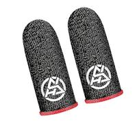 Gaming Finger Sleeve Protector Anti Slip Touch Display Gloves 2PCS Night Visibility Game Grip Sleeve for Precise Mobile Game Control