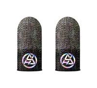Gaming Fingertip Covers Silver Fiber Fabric Thumb Protectors for Control on Touchable Screen Silver Fiber Gaming Gloves