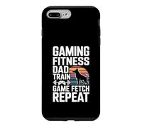 Gaming Fitness Dad Train Game Fetch Repeat Dog Gamer Case for iPhone 7 Plus/8 Plus