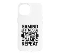 Gaming Fitness Lift Run Game Walk Repeat Case for iPhone 15