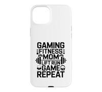 Gaming Fitness Lift Run Game Walk Repeat Case for iPhone 15 Plus