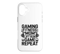 Gaming Fitness Lift Run Game Walk Repeat Case for iPhone 16 Plus