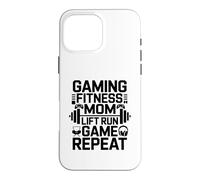 Gaming Fitness Lift Run Game Walk Repeat Case for iPhone 16 Pro Max