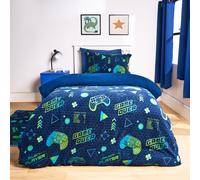 Gaming Fleece Duvet Cover Set Bedding Quilt Warm OHS Green Single