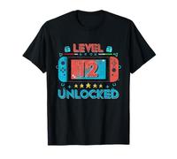 Gaming Gift Boys Level 12 Unlocked 12th Birthday Video Gamer T-Shirt