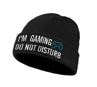 Gaming Gifts for Men and Boys Over 12 Year Old, Gaming Beanie Soft Knitted Hat Gamer Stocking Fillers for Teenage Boys Funny