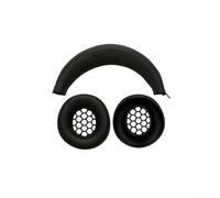 Gaming Headset Cover for Razer BlackShark V2X - Soft Silicone Protective Case for Impact Resistant Skin - Comfortable Grip Sleeve Black White 14x17x3cm(Black for V2X)