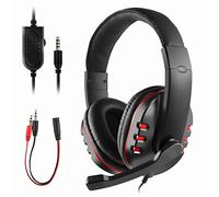 Gaming Headset for Ps-4 Xbox One S 3.5mm Wired Over-head Stereo Gaming Headset Headphone with Mic Microphone, Volume Control for Ps-4 PC Tablet Laptop Smartphone Xbox One S