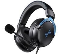 Gaming Headset for PS4 PC Xbox One PS5 Controller, Noise Cancelling Over Ear Headphones with Mic, Surround Sound Wired Gamer Headsets for Computer Laptop Mac Nintendo NES Games