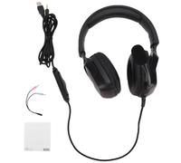 Gaming Headset with 115dB Sensitivity and RGB Light for Enhanced FPS Gaming Experience and Live Streaming, Comfortable Design (Black)