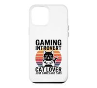 Gaming Introvert Cat Lover Just Games And Cats Case for iPhone 12 Pro Max