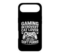 Gaming Introvert Cat Lover Quiet Life Loud Games Soft Purrs Case for iPhone Air