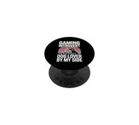 Gaming Introvert Dog Lover By My Side PopSockets Adhesive PopGrip