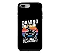 Gaming Introvert Dog Lover I Came I Played I Walked My Dog Case for iPhone 7 Plus/8 Plus