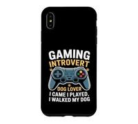 Gaming Introvert Dog Lover I Came I Played I Walked My Dog Case for iPhone XS Max