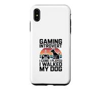 Gaming Introvert Dog Lover I Came I Played I Walked My Dog Case for iPhone XS Max