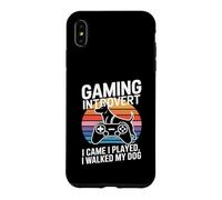 Gaming Introvert Dog Lover I Came I Played I Walked My Dog Case for iPhone XS Max