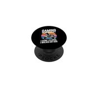 Gaming Introvert Dog Lover I Came I Played I Walked My Dog PopSockets Adhesive PopGrip