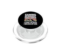 Gaming Introvert Dog Lover I Came I Played I Walked My Dog PopSockets PopGrip for MagSafe