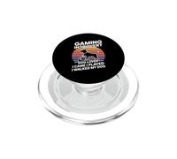 Gaming Introvert Dog Lover I Came I Played I Walked My Dog PopSockets PopGrip for MagSafe