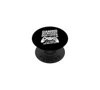 Gaming Introvert Dog Lover I Play Games And Walk My Dog PopSockets Adhesive PopGrip