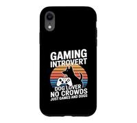 Gaming Introvert Dog Lover No Crowds Just Games And Dogs Case for iPhone XR