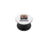 Gaming Introvert Dog Lover Pause Game Pet Dog Avoid People PopSockets Adhesive PopGrip