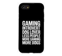 Gaming Introvert Less People More Gaming More Dogs Case for iPhone SE (2020) / 7/8