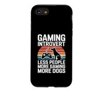 Gaming Introvert Less People More Gaming More Dogs Case for iPhone SE (2020) / 7/8
