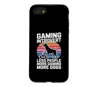 Gaming Introvert Less People More Gaming More Dogs Case for iPhone SE (2020) / 7/8