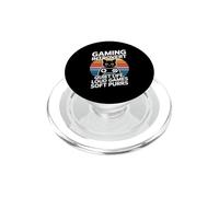 Gaming Introvert Quiet Life Loud Games Soft Purrs Cat PopSockets PopGrip for MagSafe