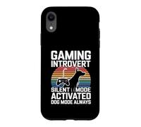 Gaming Introvert Silent Mode Activated Dog Mode Always Case for iPhone XR