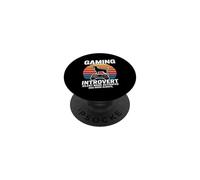 Gaming Introvert Silent Mode Activated Dog Mode Always PopSockets Adhesive PopGrip