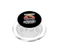 Gaming Introvert Silent Mode Activated Dog Mode Always PopSockets PopGrip for MagSafe