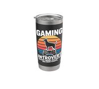 Gaming Introvert Silent Mode Activated Dog Mode Always Stainless Steel Insulated Tumbler